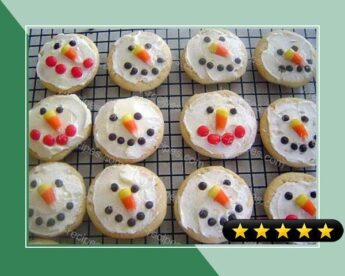 Snowman Sugar Cookies With Frosting recipe
