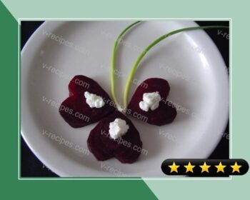 Beet Hearts With Chevre recipe