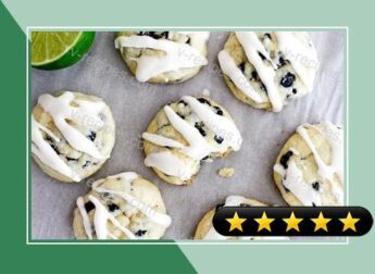 Blueberry Lime Cream Cheese Cookies recipe