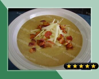 Roasted Cauliflower Potato Leek and Garlic Soup recipe