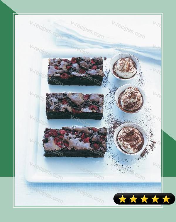 Raspberry-Spiked Chocolate Brownies recipe