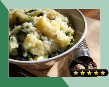 Quick Spinach and Mashed Potatoes recipe