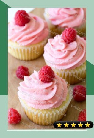Yellow Cupcakes with Raspberry Buttercream recipe