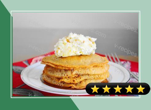 Sweet Potato Pancakes with Walnut Honey Butter recipe
