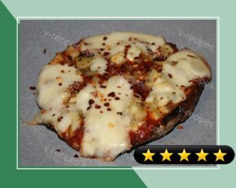 Grilled Portabella Mushroom Pizza with Artichokes recipe