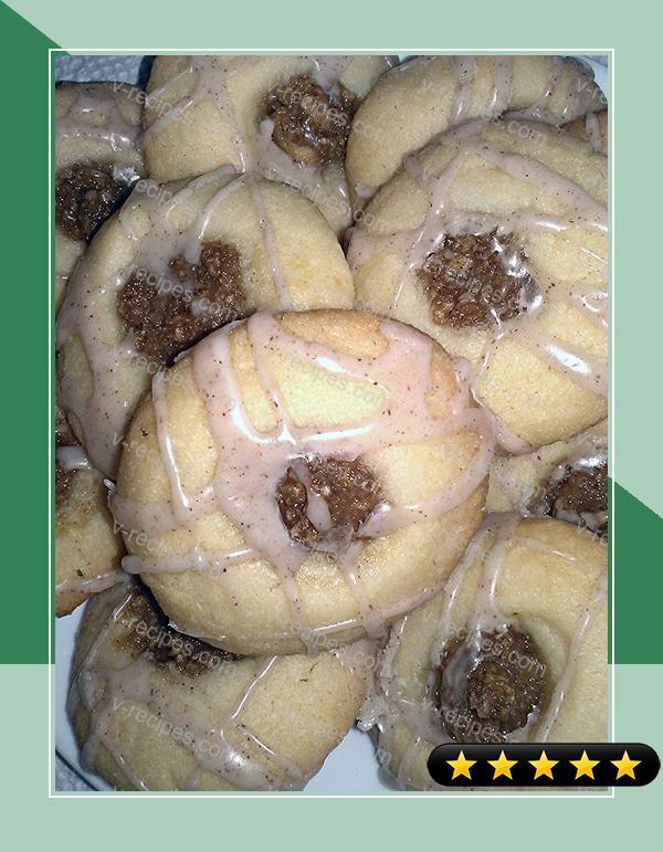 Raspberry Thumbprint Cookies With Lemon Icing recipe