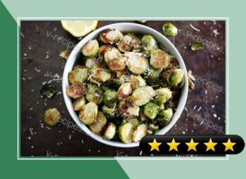 Lemon Parmesan Roasted Brussels Sprouts recipe