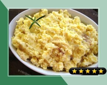 Mashed Potatoes With Roasted Garlic and Shallots recipe