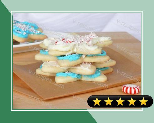 Peppermint and White Chocolate Sugar Cookies recipe