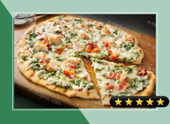 Grilled Spinach-Alfredo Pizza recipe