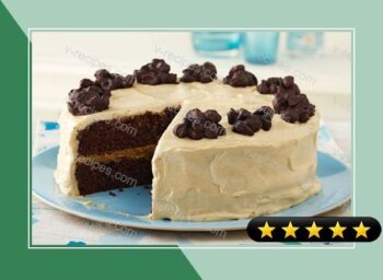 Chocolate Cluster-Peanut Butter Cake recipe