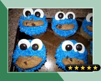 Cookie Monster Cupcakes recipe