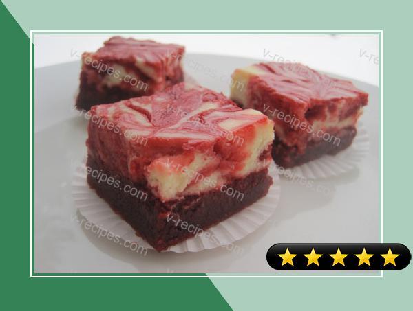 Red Velvet Cheesecake Swirl Brownies recipe