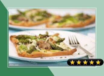 Asparagus Mushroom and Cheese Tart (Low Fat) recipe