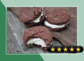 Chocolate Cookies with Vanilla Cream recipe