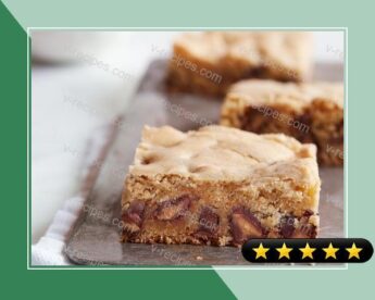"Blondie" Bars With Peanut Butter Filled DelightFulls& recipe