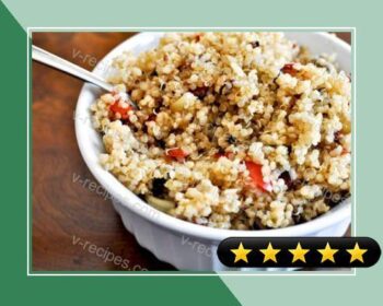 Roasted Garlic, Red Pepper and Mushroom Quinoa recipe