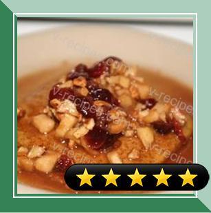 Pumpkin Waffles with Apple-Cranberry Relish recipe