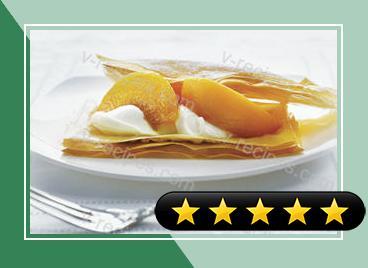 Delicate Peaches & Cream Napoleons recipe