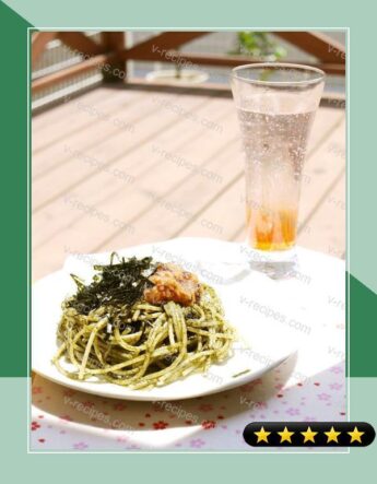 Ume and Shiso Leaf Genovese Pasta recipe
