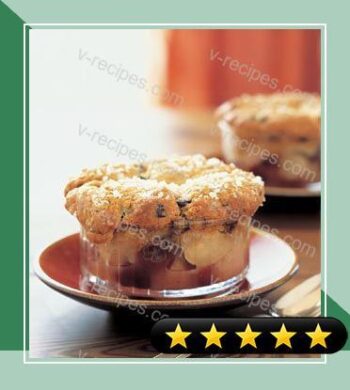 Pear and Dried Cherry Cobblers with Ginger-Chocolate Chip Biscuit Topping recipe