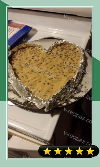 Heart-Shaped Chocolate Chip Cookie Cake recipe