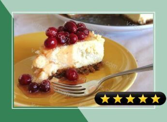 Goat Cheese Cake with Cranberry Rosemary Honey recipe