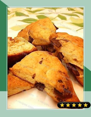 Chocolate Banana Scones Made Completely in a Plastic Bag! recipe
