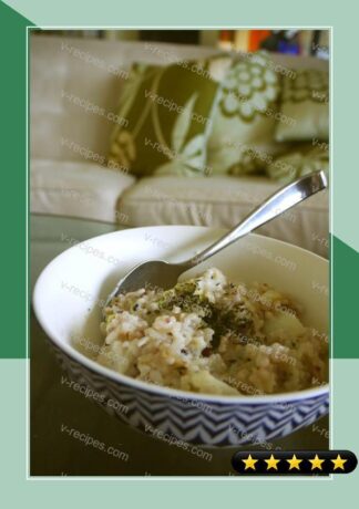 Warm Soy Risotto with Chinese Cabbage recipe