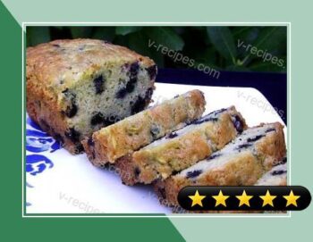 Blueberry White Chocolate Cheesecake Zucchini Bread recipe