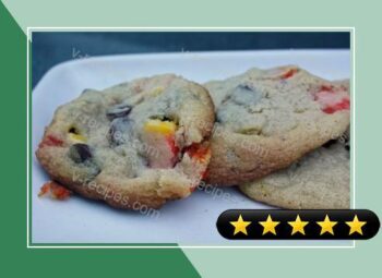 Candy Corn Chocolate Chip Cookies recipe