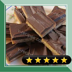 Chocolate Frosted Toffee Bars recipe