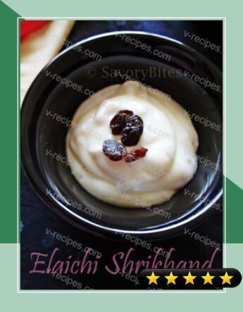 Elaichi Shrikhand (Sweet Yogurt) recipe