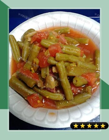 Green Beans with Mushrooms and Tomatoes recipe