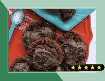 Salted Triple Chocolate Brownie Batter Cookies recipe