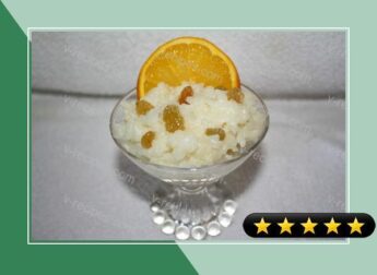Orange Rice Pudding with Golden Raisins (Crock Pot) recipe