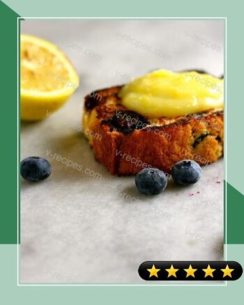 Grilled Blueberry Bread with Lemon Curd recipe