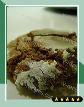 Chocolate Mint Snow Top Cookies recipe
