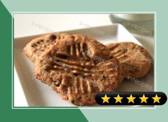 Peanut Butter Cookies with Flax Seeds and Chocolate recipe