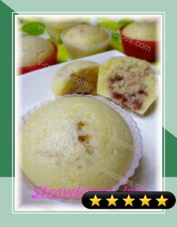 Steamed Sweet Bread with Strawberry Jam Made with Pancake Mix recipe