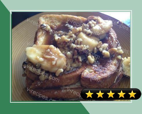 Rumless Banana Foster French Toast recipe