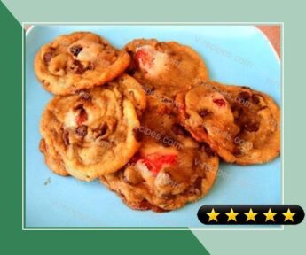 Strawberry Stuffed Chocolate Chip Cinnamon Cookies recipe