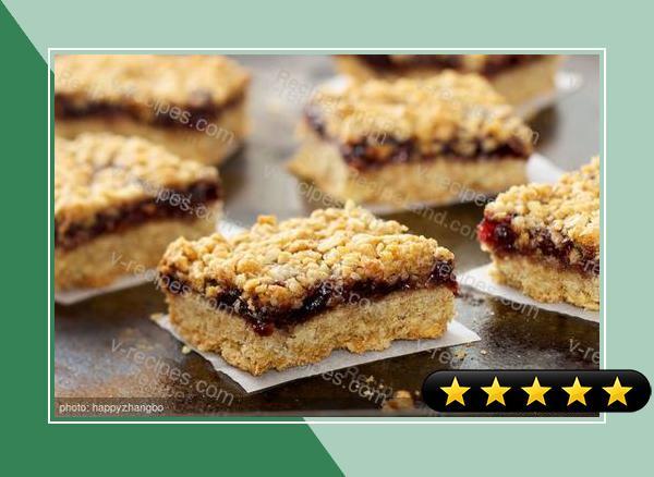 Oatmeal Raspberry Bar Cookies (Healthier Version) recipe