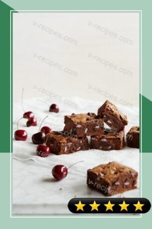 Dark Chocolate Brownies With Cherry Flavored Filled DelightFulls recipe