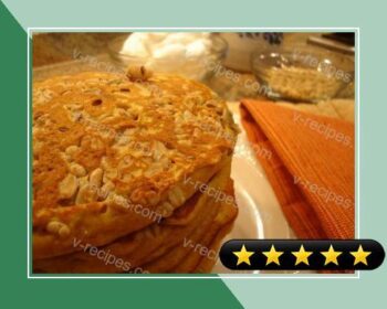Pumpkin Granola Pancakes recipe