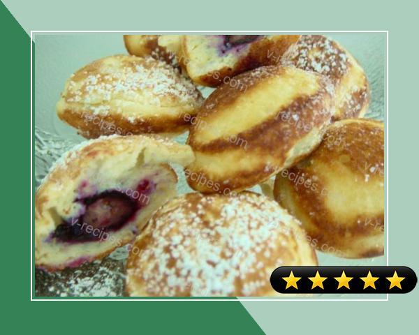 Blueberry Ebelskiver - Belskiver (Danish Filled Pancake) recipe