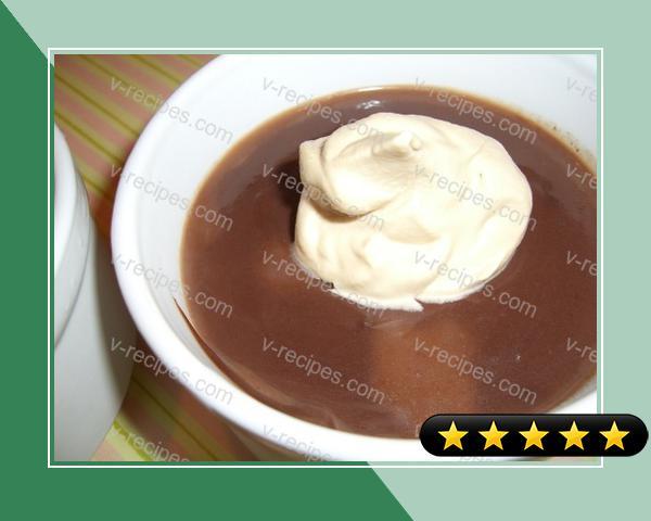 Chocolate Pudding With Espresso Whipped Cream recipe