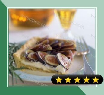 Fresh Fig Tart with Rosemary Cornmeal Crust and Lemon Mascarpone Cream recipe