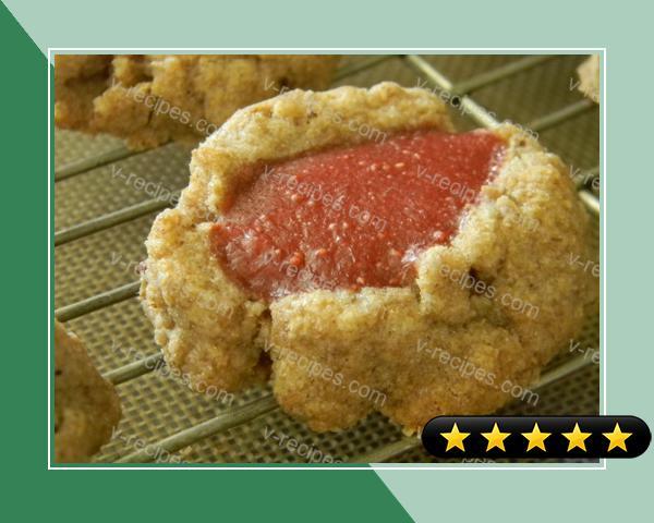 Strawberry - Kiwi Fingerprint Cookies recipe