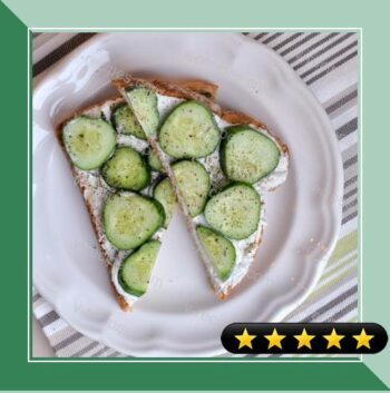 Cool Creamy Cucumber Sandwiches recipe